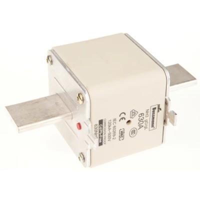 Eaton 630A Centred Tag Fuse NH Type NH3 500V AC High Rupture Capacity Dual Indication 630NHG3B