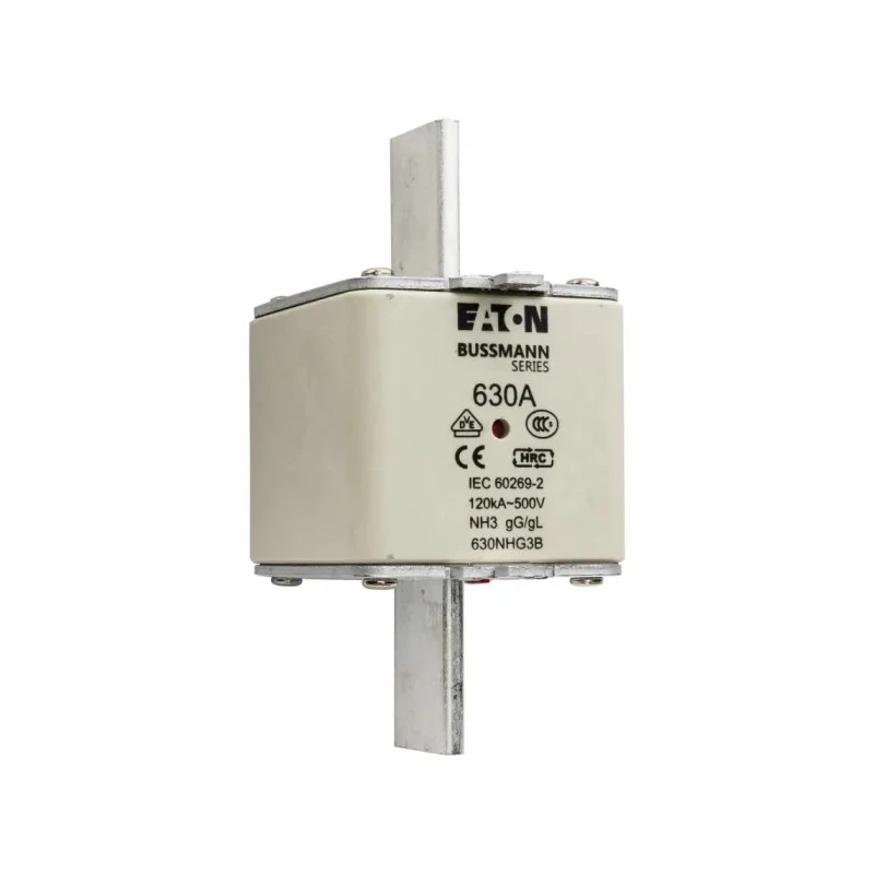 Eaton 630A Centred Tag Fuse NH Type NH3 500V AC High Rupture Capacity Dual Indication 630NHG3B