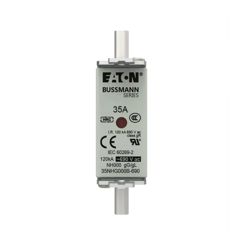 Eaton 35A NH Fuse 79 mm x 51 mm x 21 mm 690V AC General Purpose Industrial Fuse 35NHG000B-690