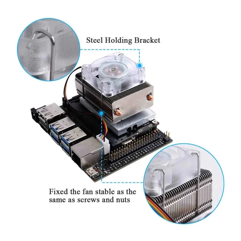 52Pi Fan Module for Use with NVIDIA Jetson Nano EP-0113
