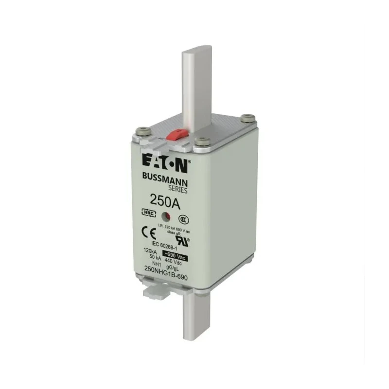 Eaton 250A Centred Tag Fuse NH1 690V AC High Rupture Capacity Dual Indication 250NHG1B-690
