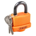 ABUS Keyed Aluminium, Steel Safety Padlock Weatherproof 8 mm Shackle Diameter 24.5 mm Shackle Length 53 mm 70AL/45 ORANGE KA
