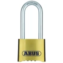 ABUS Weatherproof Combination Padlock Brass Body Stainless Steel 8mm Shackle 63mm Length 180IB/50HB63