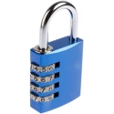 ABUS Combination Padlock Steel Aluminium Safety Padlock Weatherproof 6mm Shackle 40mm Body 145/40 BLEU B/DFNLI