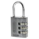 ABUS Combination Padlock Aluminium Steel Safety Padlock Weatherproof 5 mm Shackle 30mm Body 145/30 Titanium