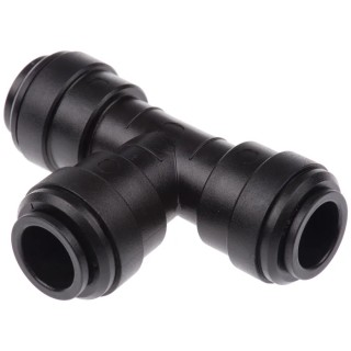 John Guest PM Series Pneumatic Fitting Push-in 12 mm Tee Tube-to-Tube Adapter PM0212E