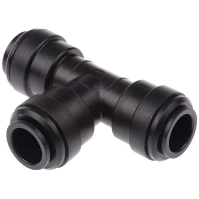 John Guest PM Series Pneumatic Fitting Push-in 12 mm Tee Tube-to-Tube Adapter PM0212E