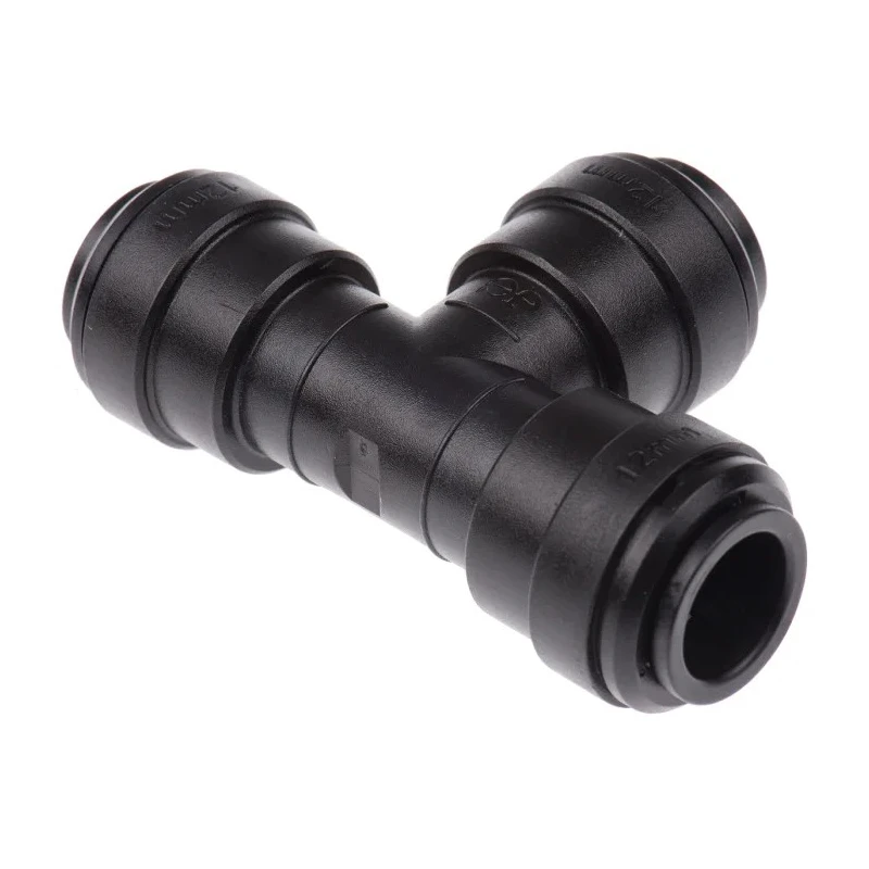John Guest PM Series Pneumatic Fitting Push-in 12 mm Tee Tube-to-Tube Adapter PM0212E