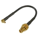 RF Solutions Coaxial Cable Female SMA to Female MMCX 100 mm CBA-SMA-MMCXRA