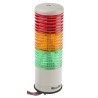 Schneider Electric Harmony XVC6 Series Signal Tower Buzzer 3 Lights Green, Red, Amber LED 24V AC/DC Surface Mount