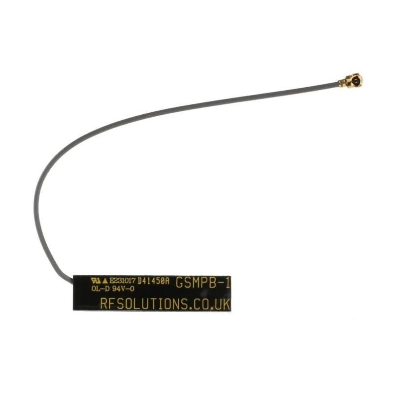 RF Solutions Square Omni-Directional GSM Mini Quad-Band PCB Antenna 850-2100MHz 1dBi Gain with UFL Connector ANT-GSMMQB-UFL