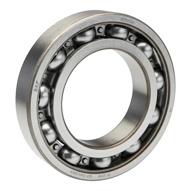 SKF Single Row Deep Groove Ball Bearing 75 mm ID, 130 mm OD, 25 mm Width, Sheet Metal Cage 6215/C3