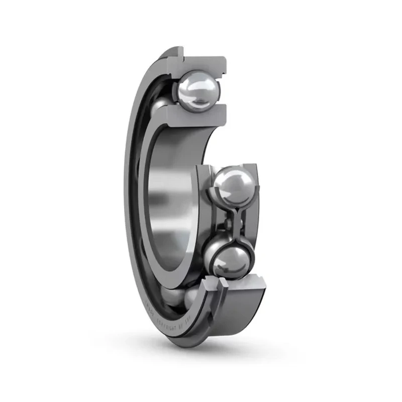 SKF Single Row Deep Groove Ball Bearing 35 mm ID 80 mm OD 21 mm Width Sheet Metal Cage Steel Balls Open End 6307 NR