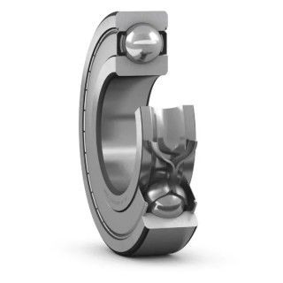 SKF Single Row Deep Groove Ball Bearing 25 mm ID, 52 mm OD, 15 mm Width Shielded Sheet Metal Cage Stainless Steel W 6205-2Z