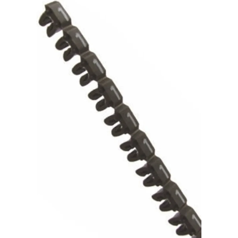 Legrand CAB 3 Cable Marker, Brown, Pre-printed "1", for 0.15 mm to 0.5 mm Cable Diameter, Polyamide 66 Material 0 381 01