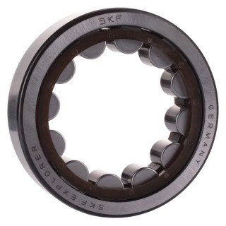 SKF Cylindrical Roller Bearing, 31.5 mm Inside Diameter, 52 mm Outside Diameter, Non-Metallic Cage, Single Row RNU 205 ECP