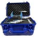 RS PRO External Micrometre Metric Set with 6 Pieces and Setting Rod Accuracy ±0.004 mm Resolution 0.01 mm 705-1213