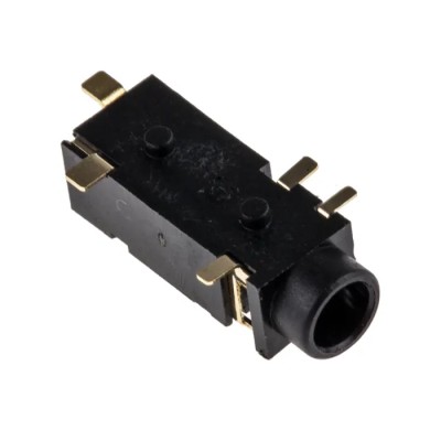 Switchcraft 3.5 mm Surface Mount Stereo Female Jack Connector 3A Solder Termination 35RASMT4BHNTRX