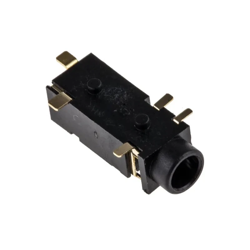 Switchcraft 3.5 mm Surface Mount Stereo Female Jack Connector 3A Solder Termination 35RASMT4BHNTRX