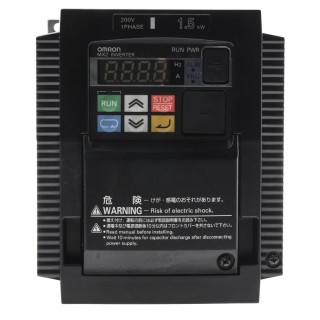 Omron Inverter Drive, 1.5 kW Power Rating, Single Phase 230V AC, Panel Mount, IP20, 3G3MX2-AB015-EV2