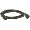 Legrand Black Rubber Jacket 5m 1 Socket Type E Extension Lead Kit 230V 0 516 10