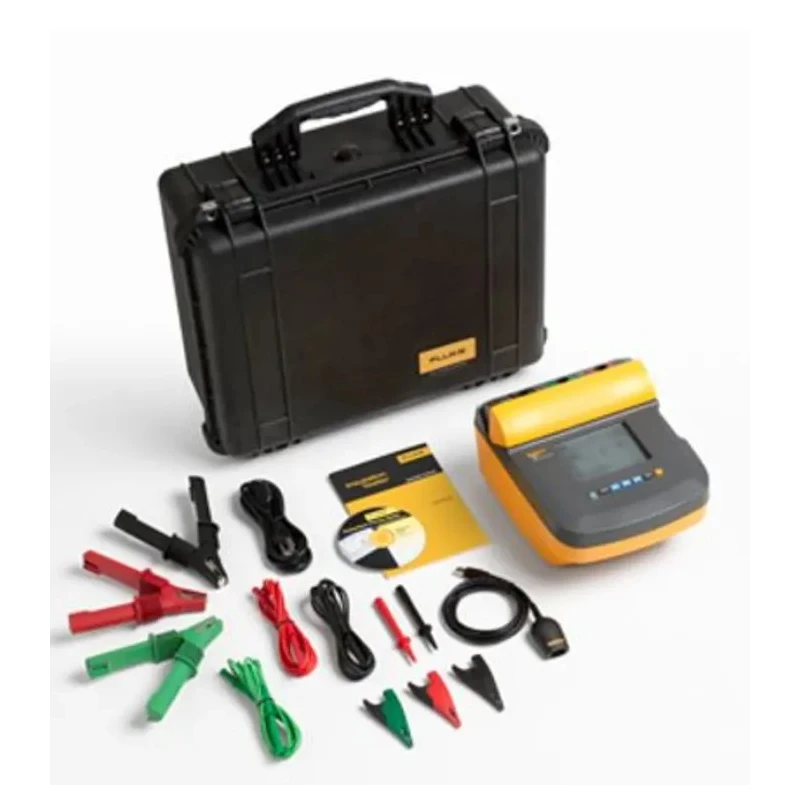Fluke Insulation Tester 250 V Min, 5 kV Max, 1 TΩ Range, CAT IV 600 V, CAT III 1000 V FLUKE 1550C/KIT