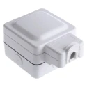 MK Electric 13A White 1 Gang Plug Socket Indoor & Outdoor Type G British K56480WHI