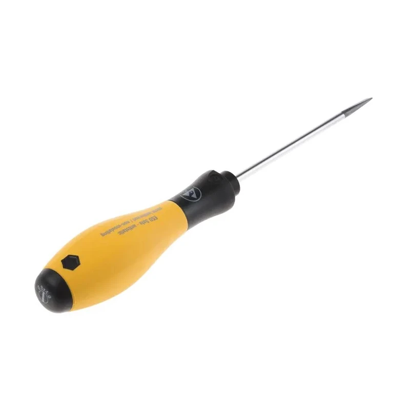 Wiha Slotted Screwdriver, 100 mm Blade, 211 mm Overall, Chrome Vanadium Steel Blade, Bi-Material Handle 27151