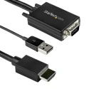 StarTech.com 2 Port HDMI to VGA Video Converter Cable 2 m Length 1920 x 1080 Resolution VGA2HDMM2M