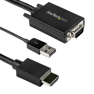 StarTech.com 2 Port HDMI to VGA Video Converter Cable 2 m Length 1920 x 1080 Resolution VGA2HDMM2M