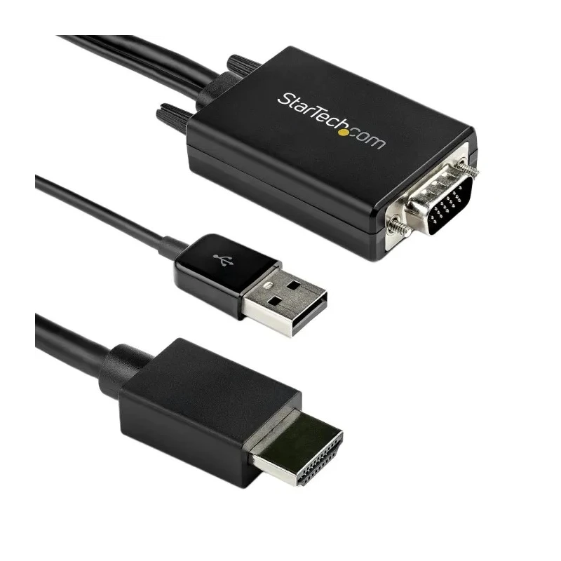 StarTech.com 2 Port HDMI to VGA Video Converter Cable 2 m Length 1920 x 1080 Resolution VGA2HDMM2M