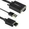 StarTech.com 2 Port HDMI to VGA Video Converter Cable 2 m Length 1920 x 1080 Resolution VGA2HDMM2M