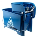 RS PRO 20L Plastic Blue Mop Bucket with Handle Wheeled Wringer 705-6268