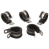 HellermannTyton Black Chloroprene Aluminium Alloy Cable Clip P Clip 28.6 mm Max. Bundle Diameter 211-15200 ALU20C-AL/CR-BK