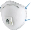 3M 8300 Series FFP2 Disposable Face Mask Cup Type with Adjustable Nose Clips White 10 Per Pack 