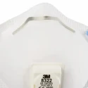 3M 8300 Series FFP2 Disposable Face Mask Cup Type with Adjustable Nose Clips White 10 Per Pack 