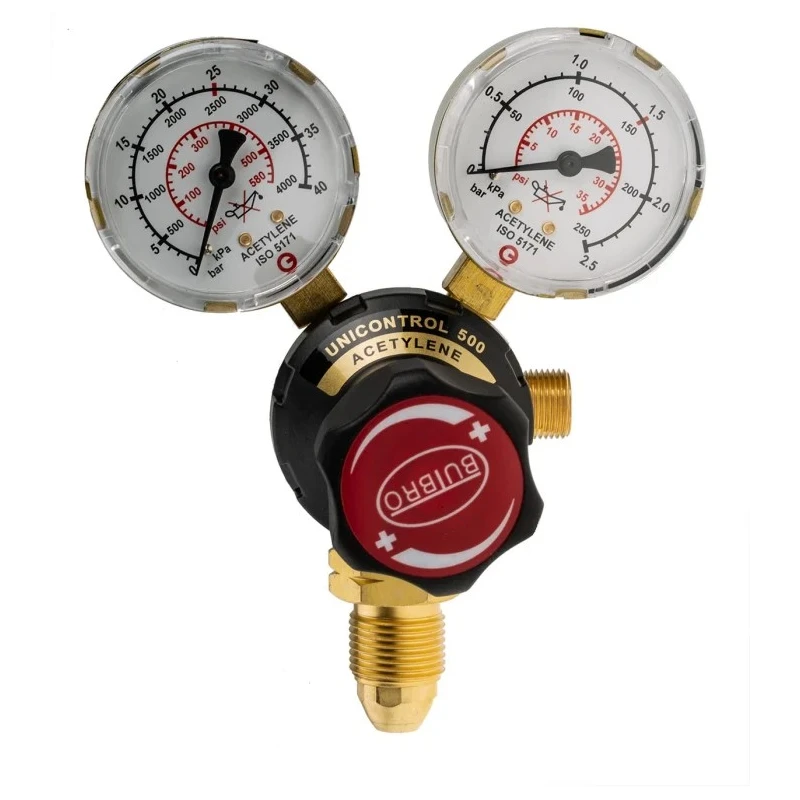 GCE Pressure Regulator Acetylene with G 5/8 Inlet and G 3/8 Outlet Connection 705-9305