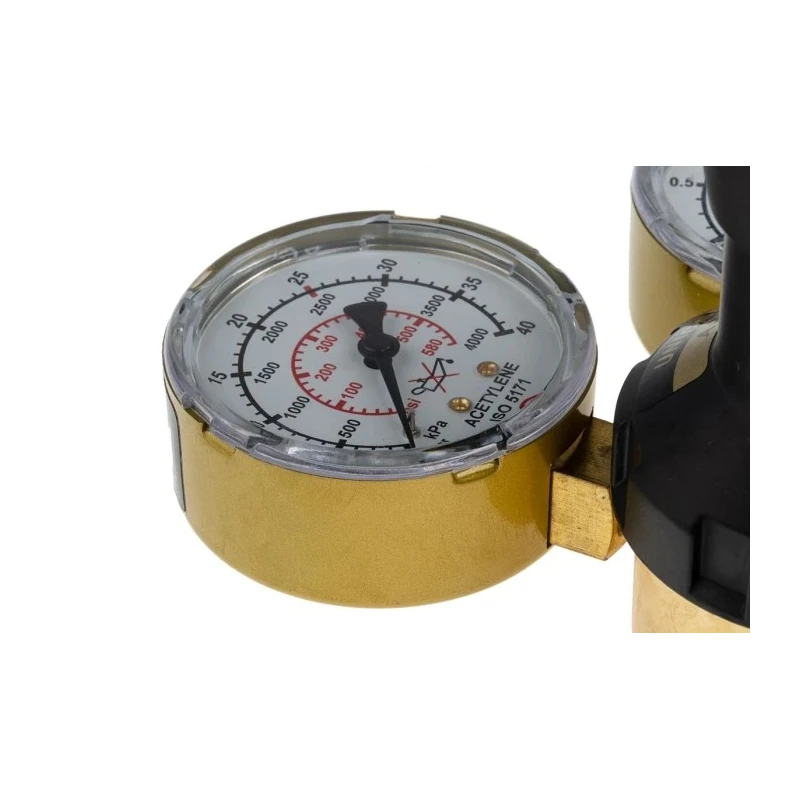 GCE Pressure Regulator Acetylene with G 5/8 Inlet and G 3/8 Outlet Connection 705-9305