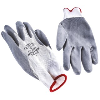 Polyco Healthline Matrix Grey Nitrile Foam Coated Work Gloves Size 9 10 Pieces 103-MAT