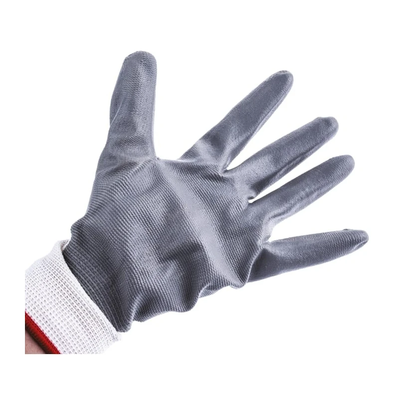 Polyco Healthline Matrix Grey Nitrile Foam Coated Work Gloves Size 9 10 Pieces 103-MAT