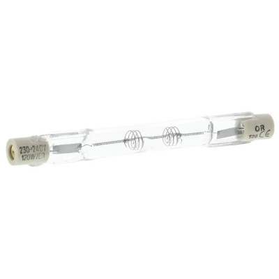 Orbitec 120 W Clear Halogen Bulb R7S Linear 240V AC, 78 mm Length, 8 mm Diameter 134144
