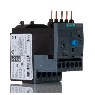 Siemens Solid State Overload Relay, 1 NO/1 NC, 12A, 3 A F.L.C, 12A Contact Rating, 5.5 kW 3P 3RB3016-1SB0