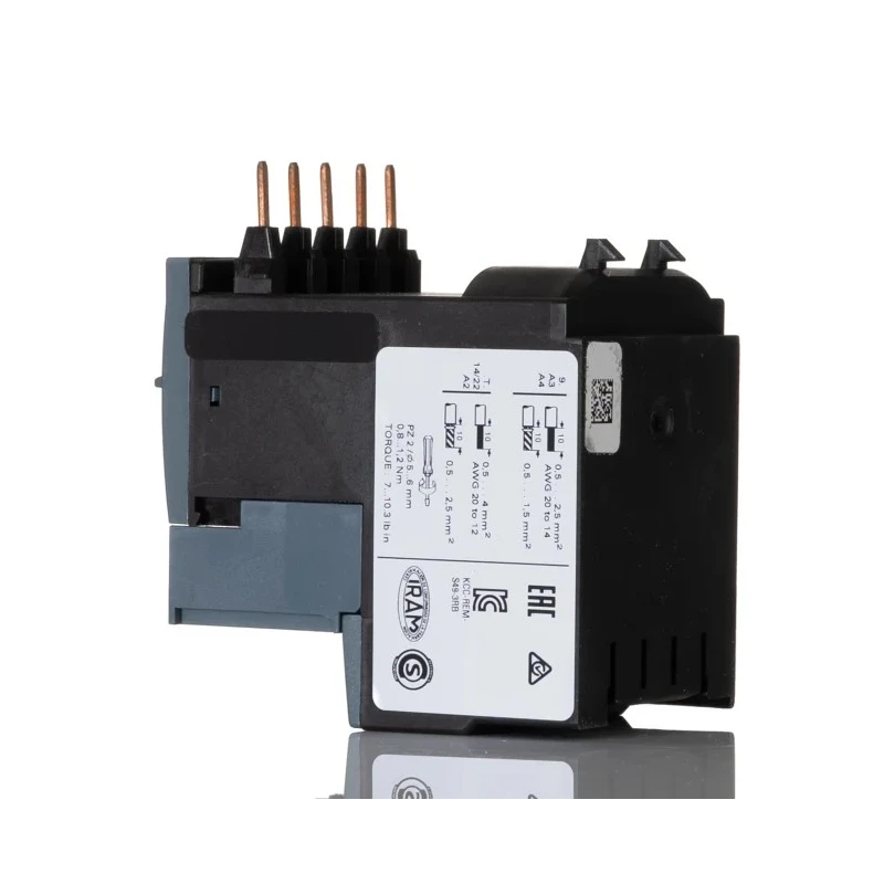 Siemens Solid State Overload Relay, 1 NO/1 NC, 12A, 3 A F.L.C, 12A Contact Rating, 5.5 kW 3P 3RB3016-1SB0