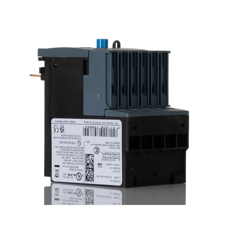 Siemens Solid State Overload Relay, 1 NO/1 NC, 12A, 3 A F.L.C, 12A Contact Rating, 5.5 kW 3P 3RB3016-1SB0