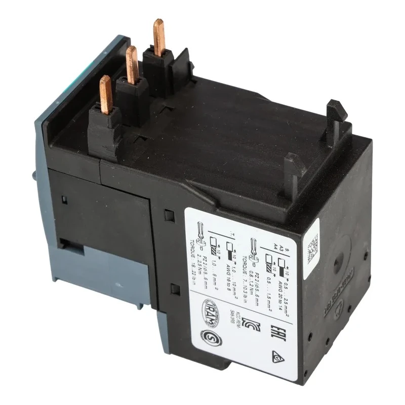Siemens Overload Relay 1 NO/1 NC, 25A Relay Contact Current, 6 to 25A Adjustable Current Range, 11 kW Power 3RB3026-1QB0
