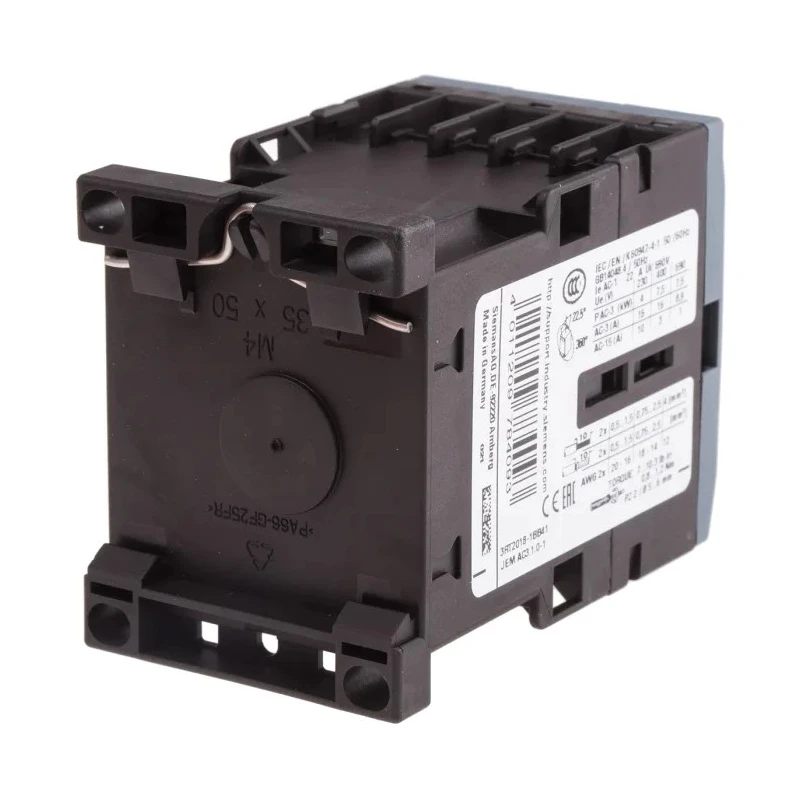 Siemens Size S00, 3RT2 Contactor, 24V DC Coil, 3-Pole, 16 A, 7.5 kW Power Rating 3RT2018-1BB41