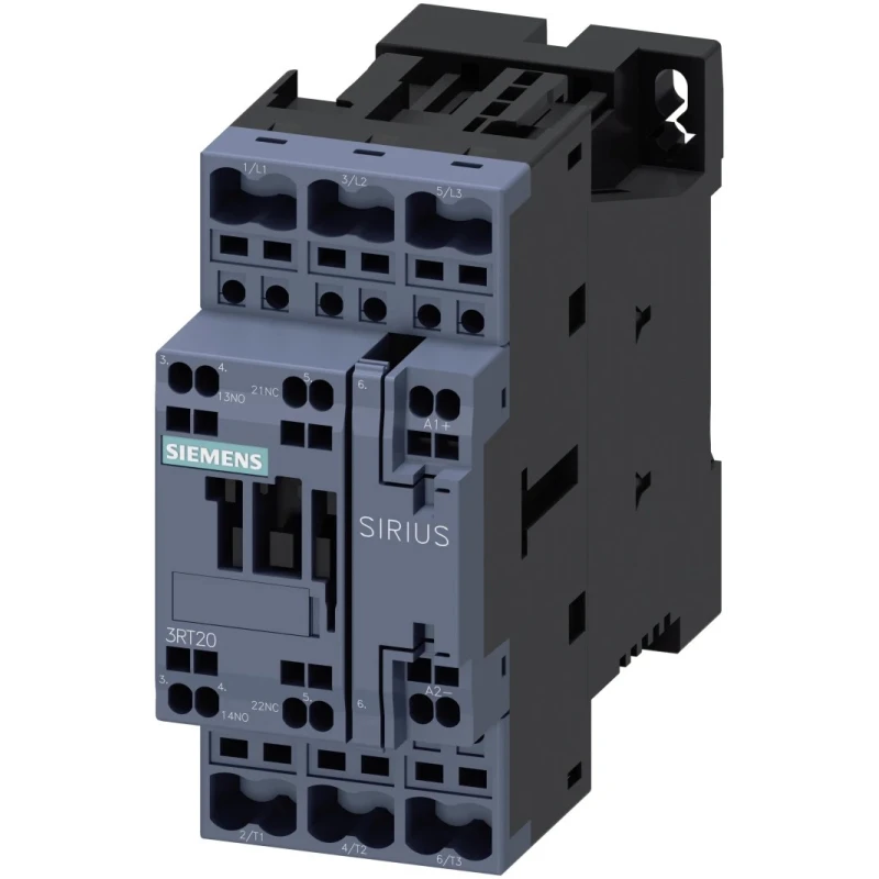 Siemens Motor Control Contactor 3RT2026-2BB40 24V DC Coil, 3-Pole, 25A, 11kW, 400V AC