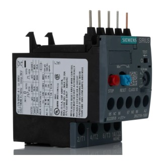 Siemens SIRIUS 3RU2 Thermal Overload Relay 1 NO/1 NC, Adjustable Current 4.5 to 6.3A, 6.3A Contact Rating, 2.2 3RU2116-1GB0