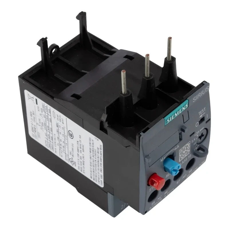 Siemens SIRIUS 3RU2 Thermal Overload Relay 1 NO/1 NC 1.8-2.5 A Adjustable Current Range 1.5 kW Power Rating 3RU2126-1CB0