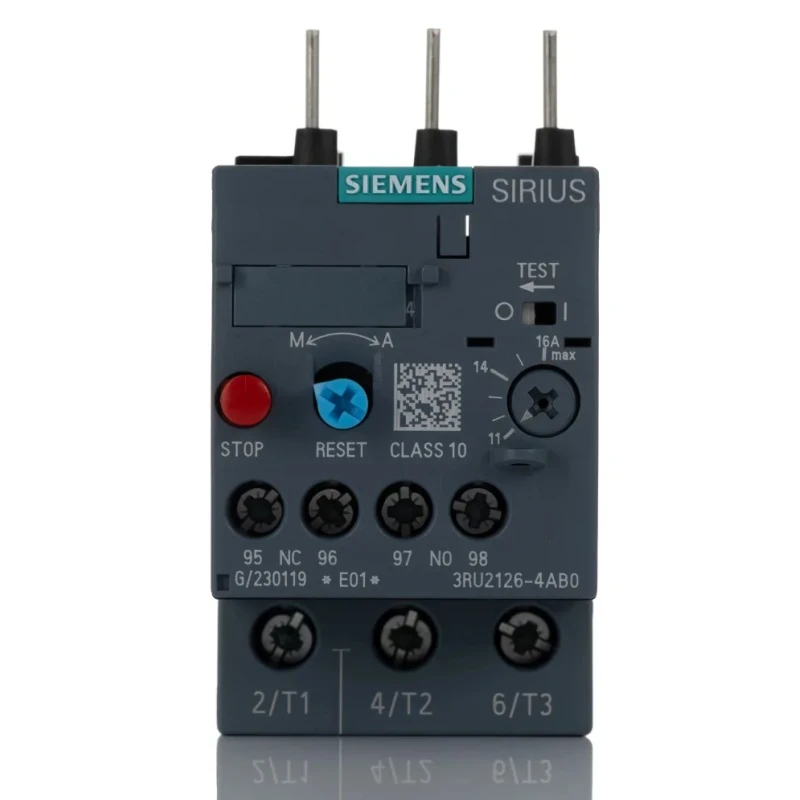 Siemens SIRIUS 3RU2 Thermal Overload Relay 1 NO/1 NC, 11-16 A FLC, 16A Contact Rating, 7.5 kW 3P 3RU2126-4AB0
